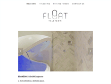 Tablet Screenshot of floatyaletown.com